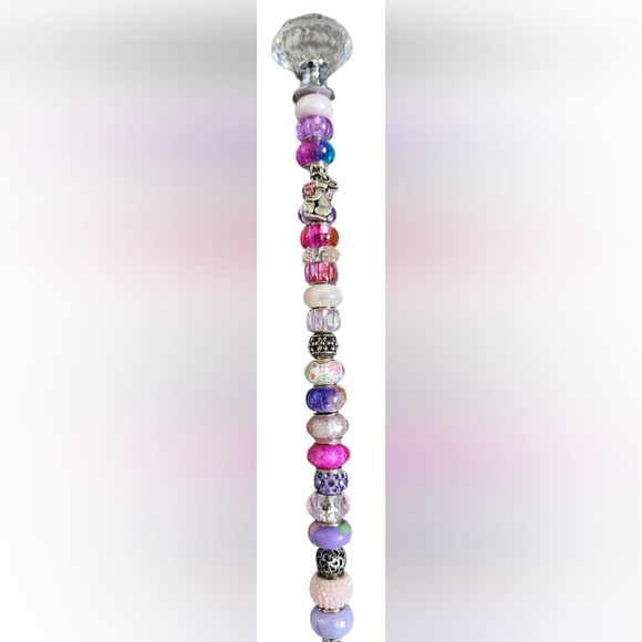 Handmade 4 Piece Colorful Beaded Plant Stakes!, New! - Picture 3 of 8